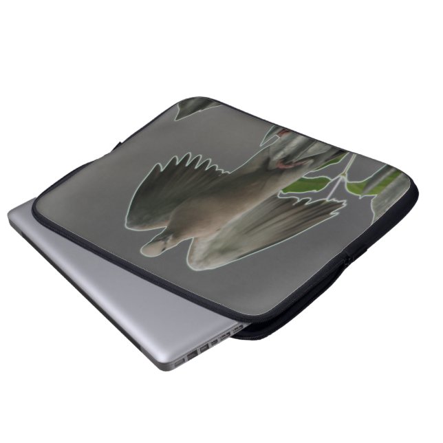 Fallen Angel Dove Laptop Bag Sleeve (Voorkant onderkant)