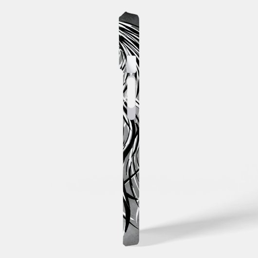 Fallen Angel Gray Monochrome Case-Mate iPhone Case (Achterkant / Links)