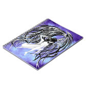 Fallen Angel grey & blue Notitieboek (Linkerzijde)