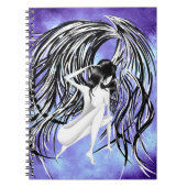 Fallen Angel grey & blue Notitieboek (Voorkant)