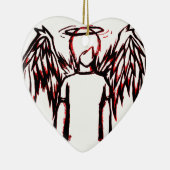 Fallen Angel red Keramisch Ornament (Rechts)