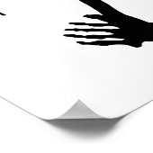 Fallen Angel Skeleton citeert Wise Words Art Poster (Hoek)