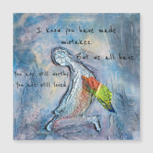 Fallen Angel Surreal Art Comfort Magnetische Kaart