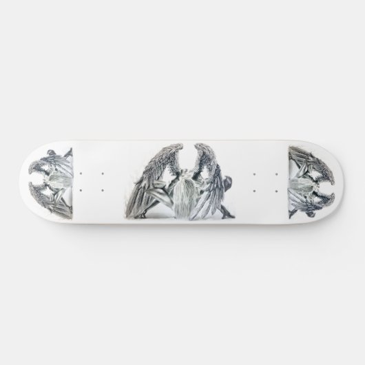 Fallen Angel Yoga Pose Art Skateboard (Horizontaal)