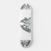 Fallen Angel Yoga Pose Art Skateboard (Voorkant)
