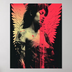 Fallen Angels Profiel - Halftone Pattern Poster