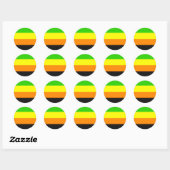 Fallen Aromantische Pride Flag Ronde Sticker (Vel)