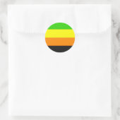 Fallen Aromantische Pride Flag Ronde Sticker (Tas)
