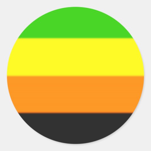 Fallen Aromantische Pride Flag Ronde Sticker (Voorkant)