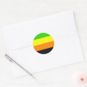 Fallen Aromantische Pride Flag Ronde Sticker (Envelop)