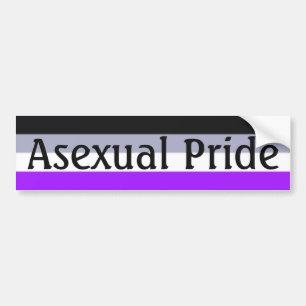 Fallen Asexual Pride Flag (tekst) Bumpersticker