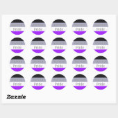 Fallen Asexual Pride Flag (tekst) Ronde Sticker (Vel)