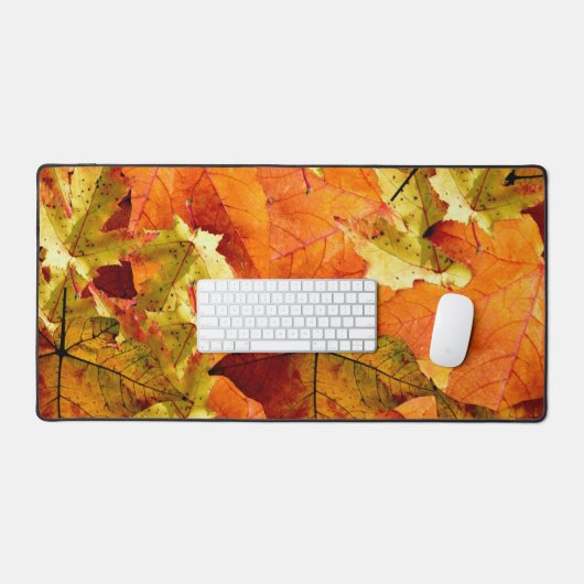 Fallen Autumn Leaves Bureaumat (Keyboard & Muis)