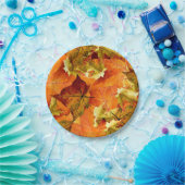 Fallen Autumn Leaves Papieren Bordje (Feest)