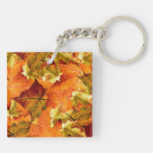 Fallen Autumn Leaves Sleutelhanger (Achterkant)