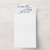 Fallen bewegen de sterren all in one uitnodiging (Binnen)