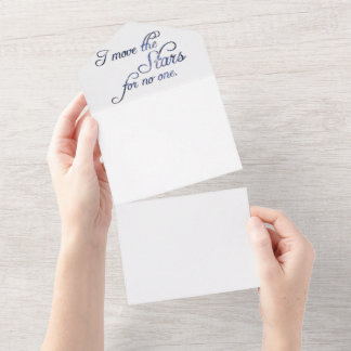 Fallen bewegen de sterren all in one uitnodiging