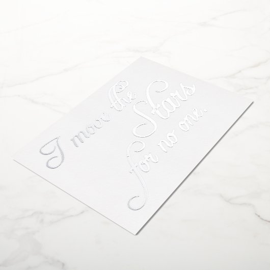 Fallen bewegen de sterren folie uitnodiging (Gedraaid)