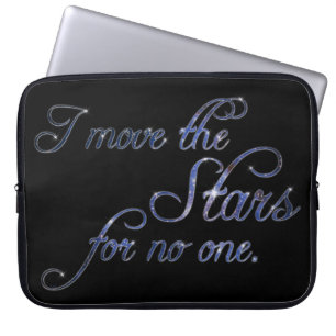 Fallen bewegen de sterren laptop sleeve