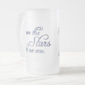 Fallen bewegen de sterren matglas bierpul (Voorkant links)