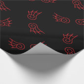 Fallen Chibi Demon Wings Cadeaupapier (Hoek)