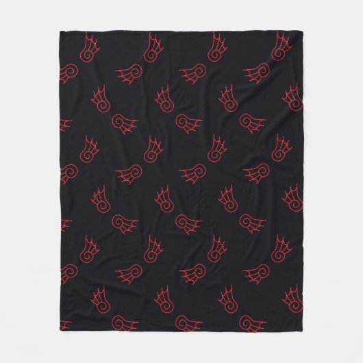 Fallen Chibi Demon Wings Fleece Deken (Voorkant)