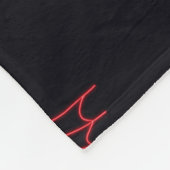 Fallen Chibi Demon Wings Fleece Deken (Hoek)