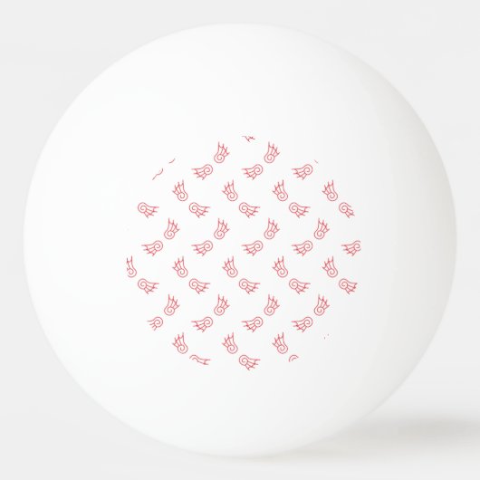 Fallen Chibi Demon Wings Pingpongbal (Voorkant)