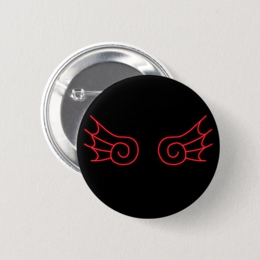 Fallen Chibi Demon Wings Ronde Button 5,7 Cm (Voorkant /achterkant)