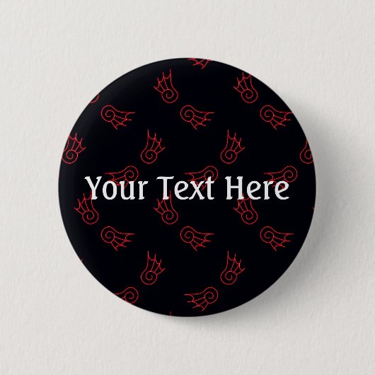 Fallen Chibi Demon Wings Ronde Button 5,7 Cm (Voorkant)