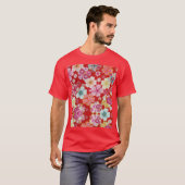 Fallen Crimson Floral Chirimen T-shirt (Voorkant volledig)