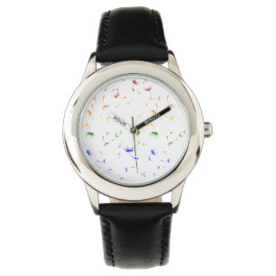 Fallen Dandelion Seeds Gay Pride Horloge