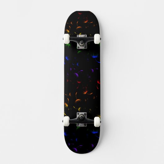 Fallen Dandelion Seeds Gay Pride Skateboard (Voorkant)