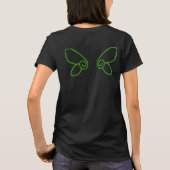 Fallen Faerie met vleugels op de rug T-shirt (Achterkant)