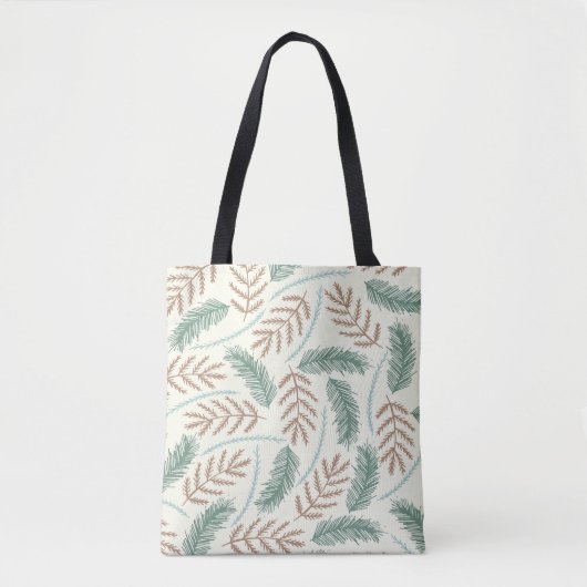 Fallen Fern Pattern Tote Bag (Voorkant)
