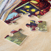 Fallen Halloween Pumpkin Ghost Legpuzzel (Zijkant)