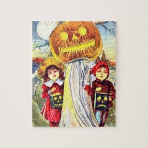 Fallen Halloween Pumpkin Ghost Legpuzzel