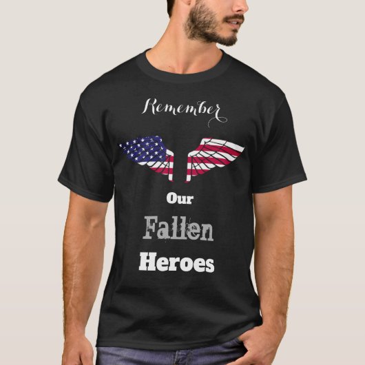 Fallen Heroes Mannen Basic T-Shirt (Voorkant)