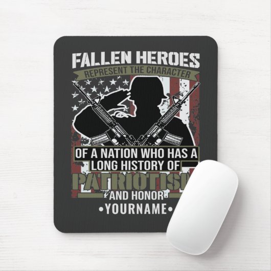 Fallen Heroes Represent the Character of a Nation Muismat (Met muis)