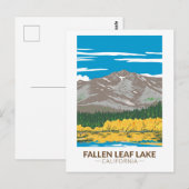 Fallen Leaf Lake California  Briefkaart (Voorkant / Achterkant)