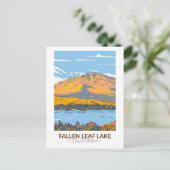 Fallen Leaf Lake California in Herfst Briefkaart (Staand voorkant)