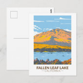Fallen Leaf Lake California in Herfst Briefkaart (Voorkant / Achterkant)