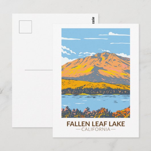 Fallen Leaf Lake California in Herfst  Briefkaart (Voorkant / Achterkant)