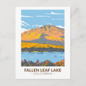 Fallen Leaf Lake California in Herfst  Briefkaart (Voorkant)