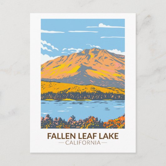 Fallen Leaf Lake California in Herfst Briefkaart (Voorkant)