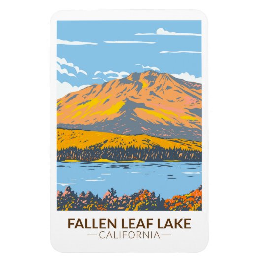 Fallen Leaf Lake California in Herfst  Magneet (Verticaal)