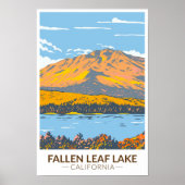 Fallen Leaf Lake California in Herfst  Poster (Voorkant)