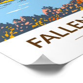 Fallen Leaf Lake California in Herfst  Poster (Hoek)