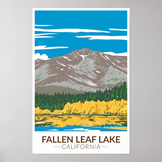 Fallen Leaf Lake California Poster (Voorkant)