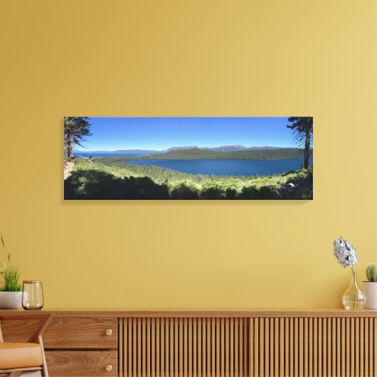 Fallen Leaf Lake Canvas Afdruk (Insitu (Woonkamer))